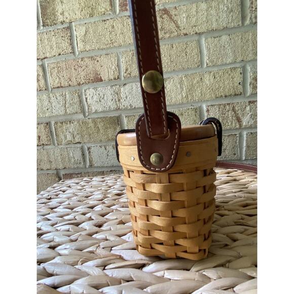 Longaberger Basket Handwoven Made In Ohio USA Crossbody Purse Cottagecore EUC - Picture 5 of 11